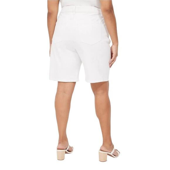 Lane Bryant Bermuda Shorts Plus Size 20 Light Wash 9" Denim Jorts Stretch Cotton - Picture 3 of 11